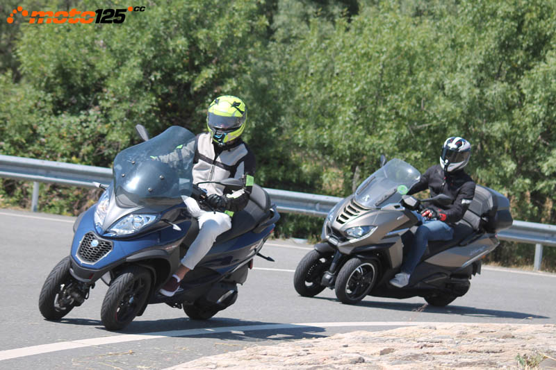 Comparativa Peugeot Metropolis vs Piaggio MP3 400 HPE