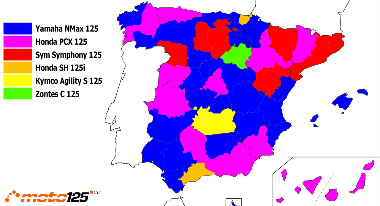 Superventas 125 cc 2025 provincias