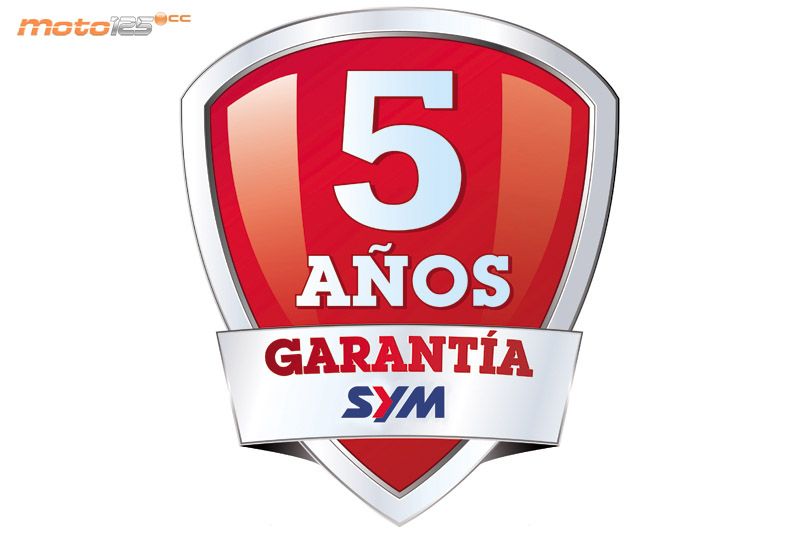 Garantía de 5 años para toda la gama Sym de 5 años