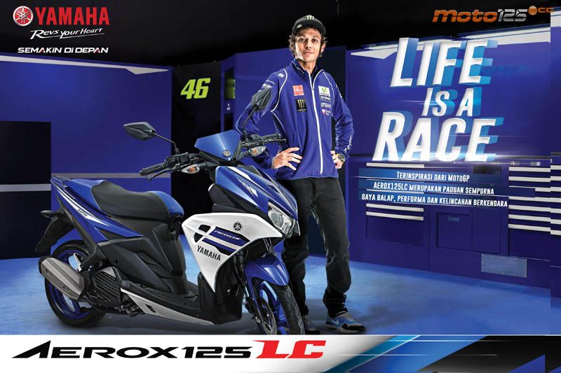 Yamaha Aerox 125 LC - Scooter oficial de Lorenzo y Rossi