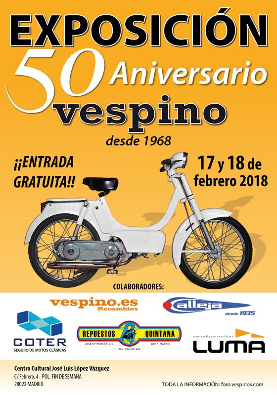 Exposición 50 aniversario Vespino