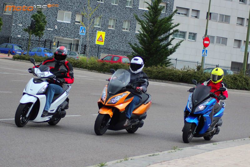 Comparativa - Corazón Com-Partío - Kymco K-XCT/People GTi/SuperDink