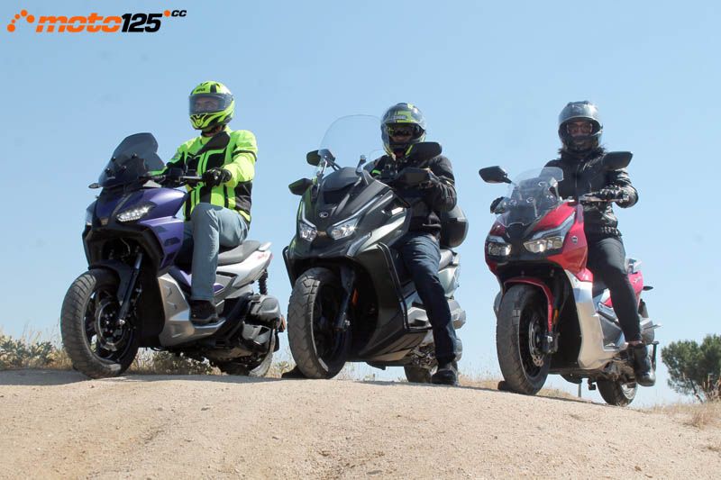 Comparativa Scooters TT - Aprilia SR GT 125 - Kymco DTX 125 - MH VR10 125