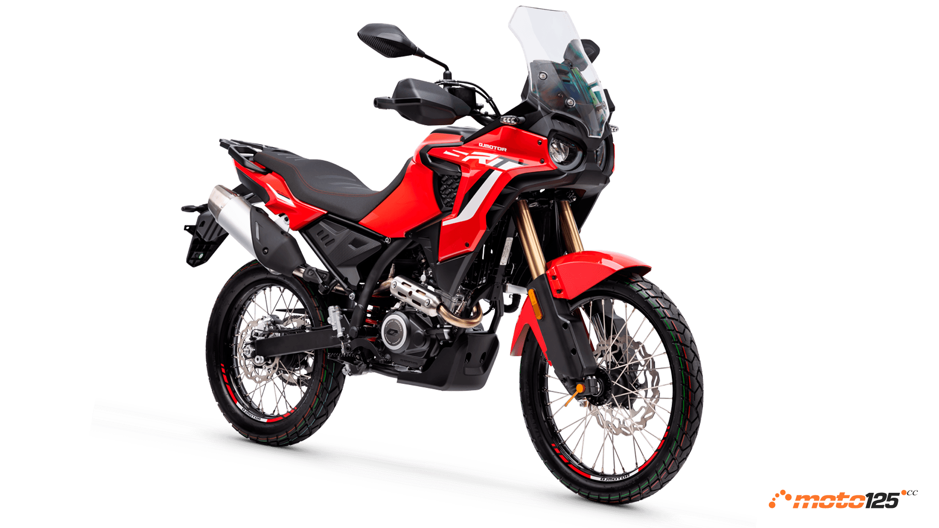 QJ Motor SRT 125DX rojo 3/4