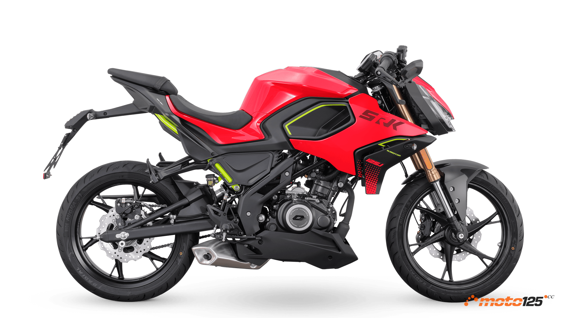QJ Motor SRK 125J rojo lateral