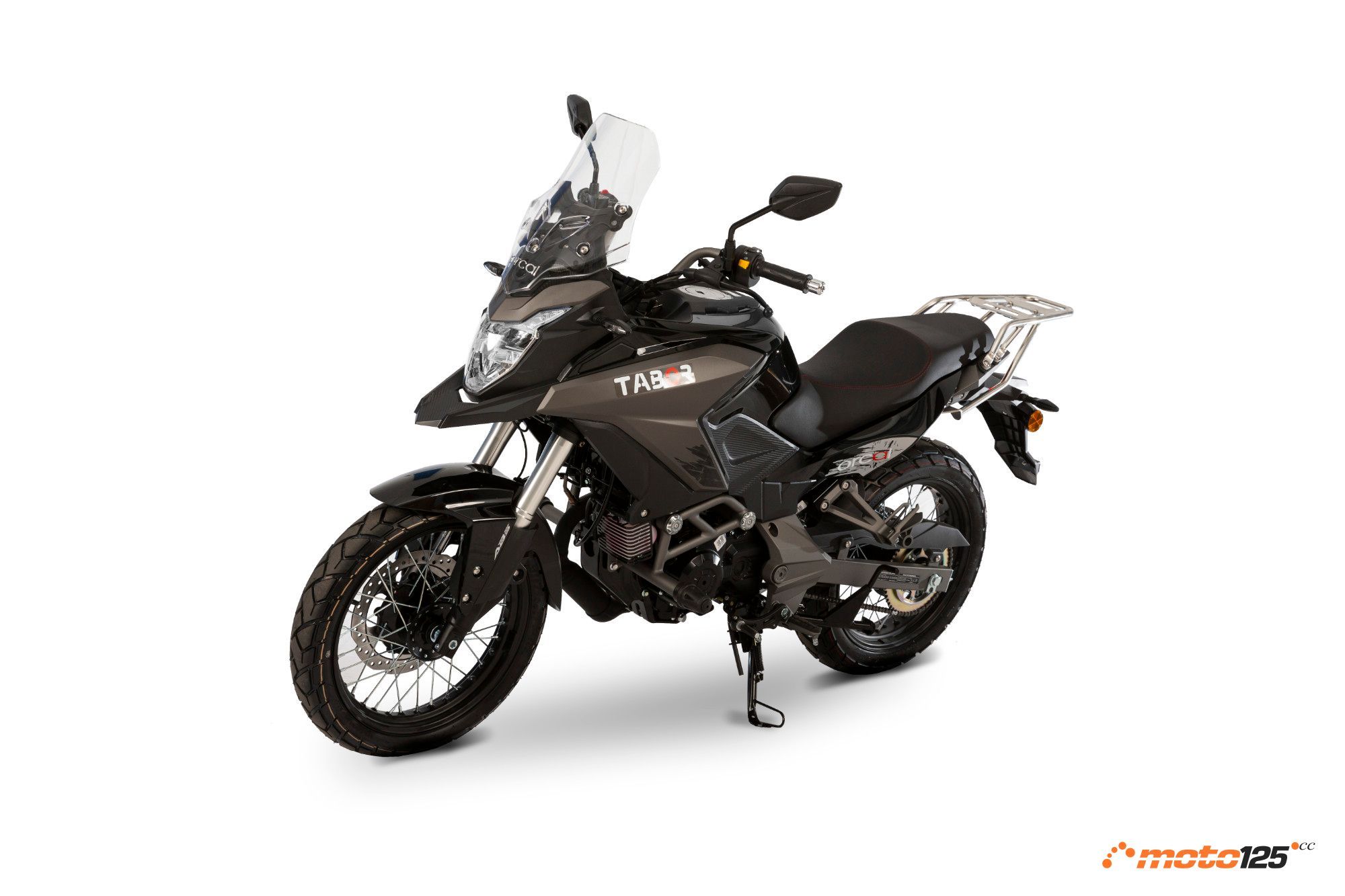 Orcal Tabor 125 negra frontal