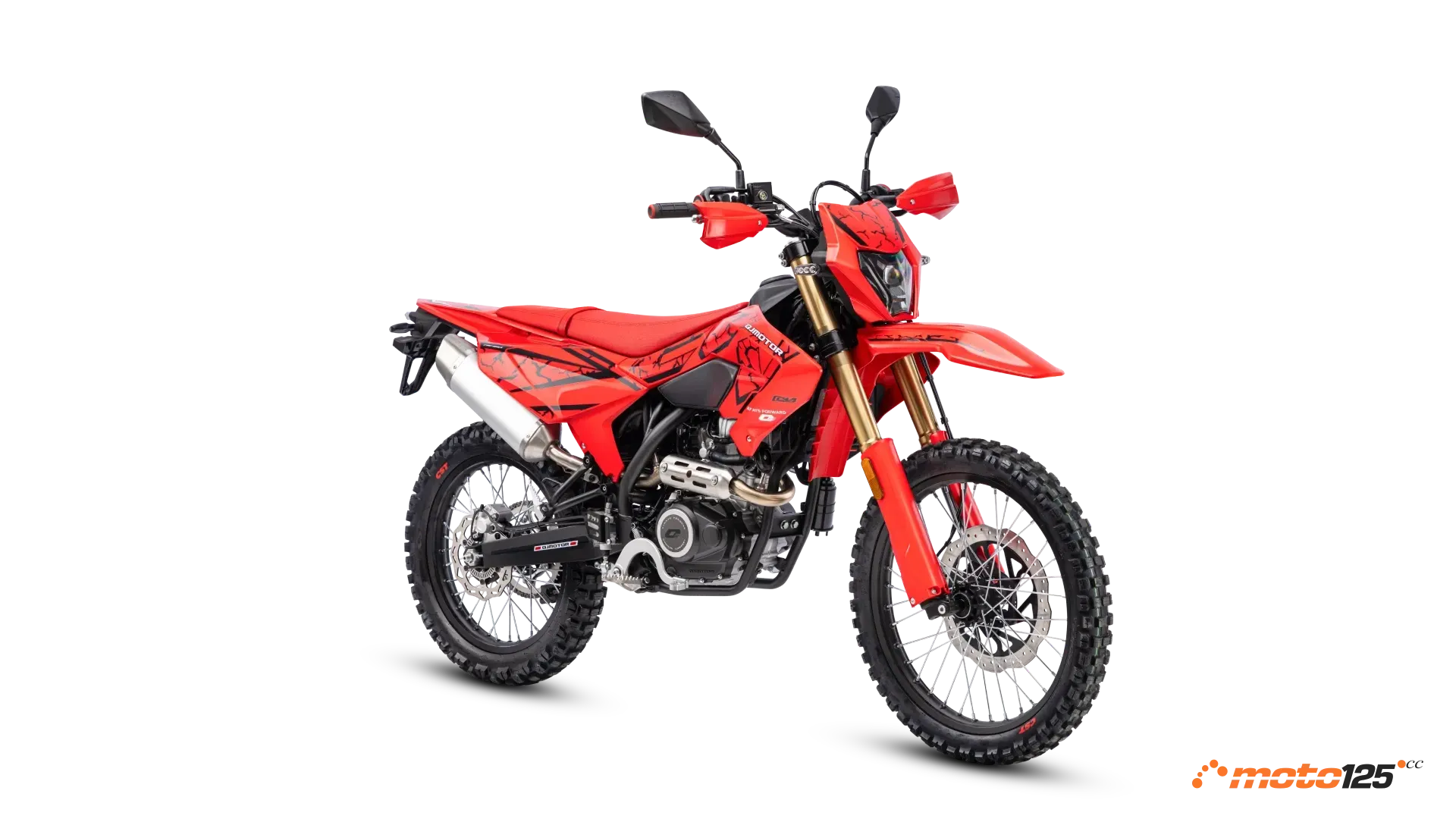 QJ Motor COV 125X rojo 3/4