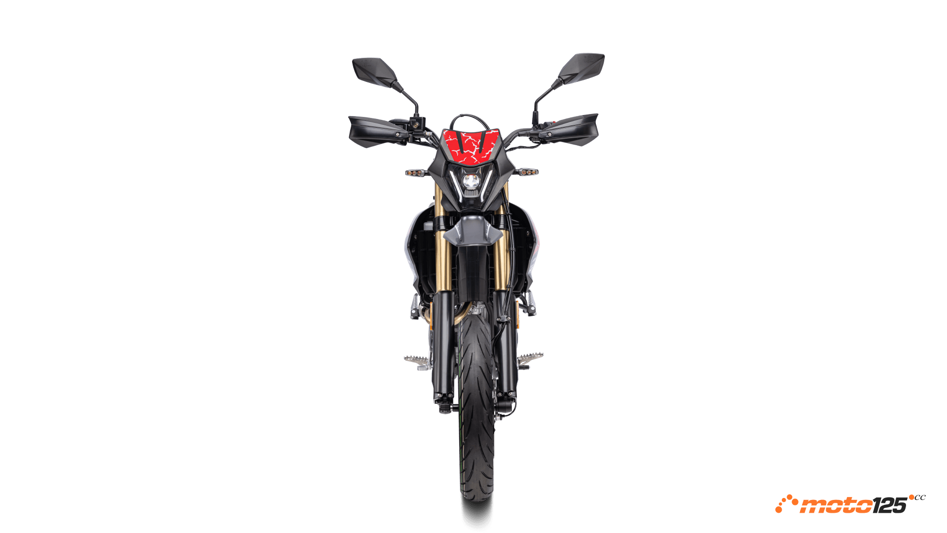 QJ Motor COV 125 negro frontal