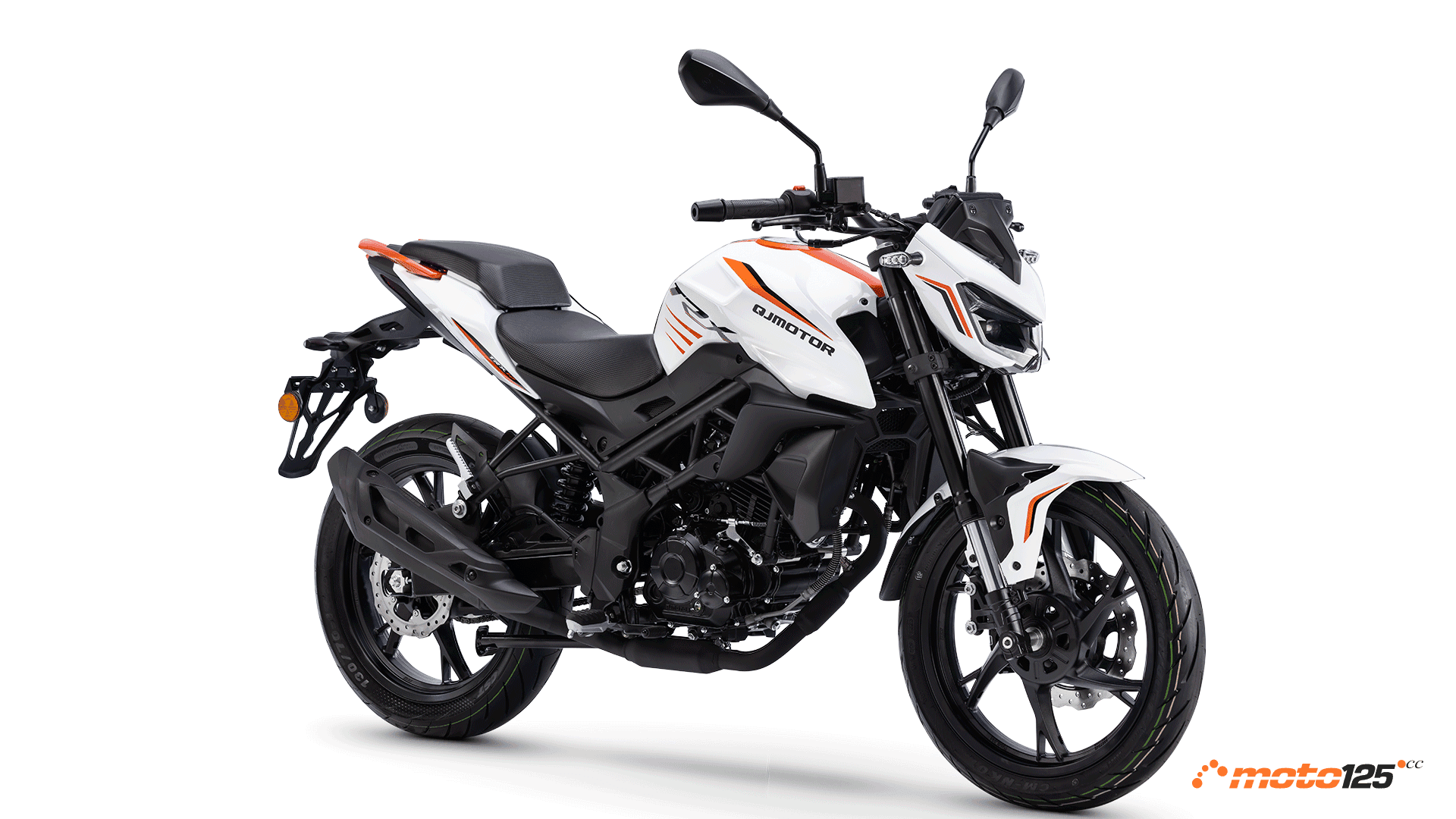 QJ Motor TRX 125 blanca 3/4