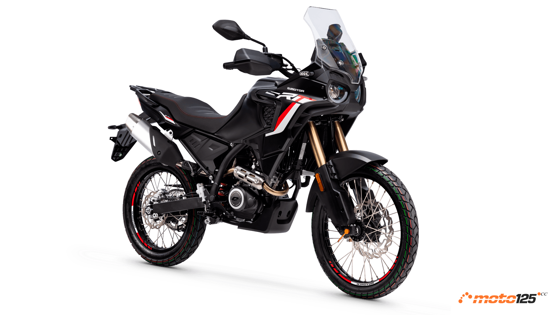 QJ Motor SRT 125DX negro 3/4
