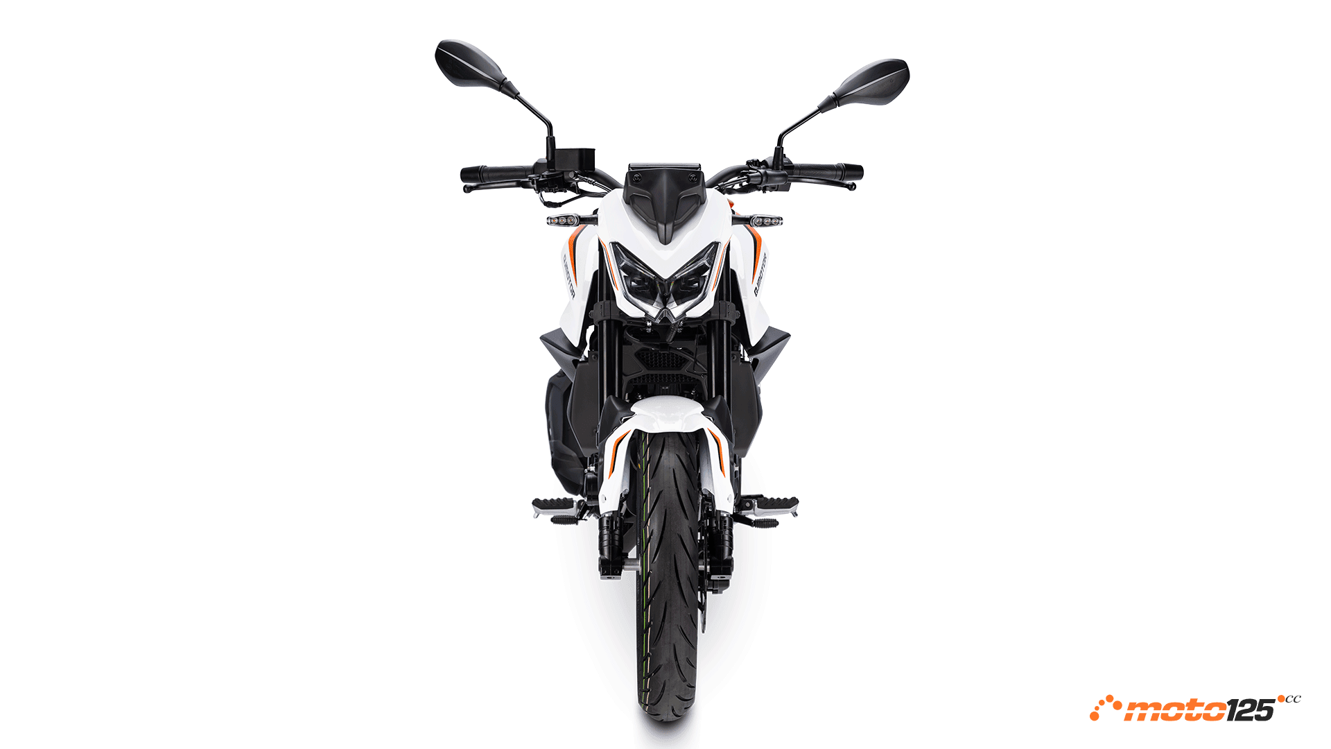 QJ Motor TRX 125 blanca frontal