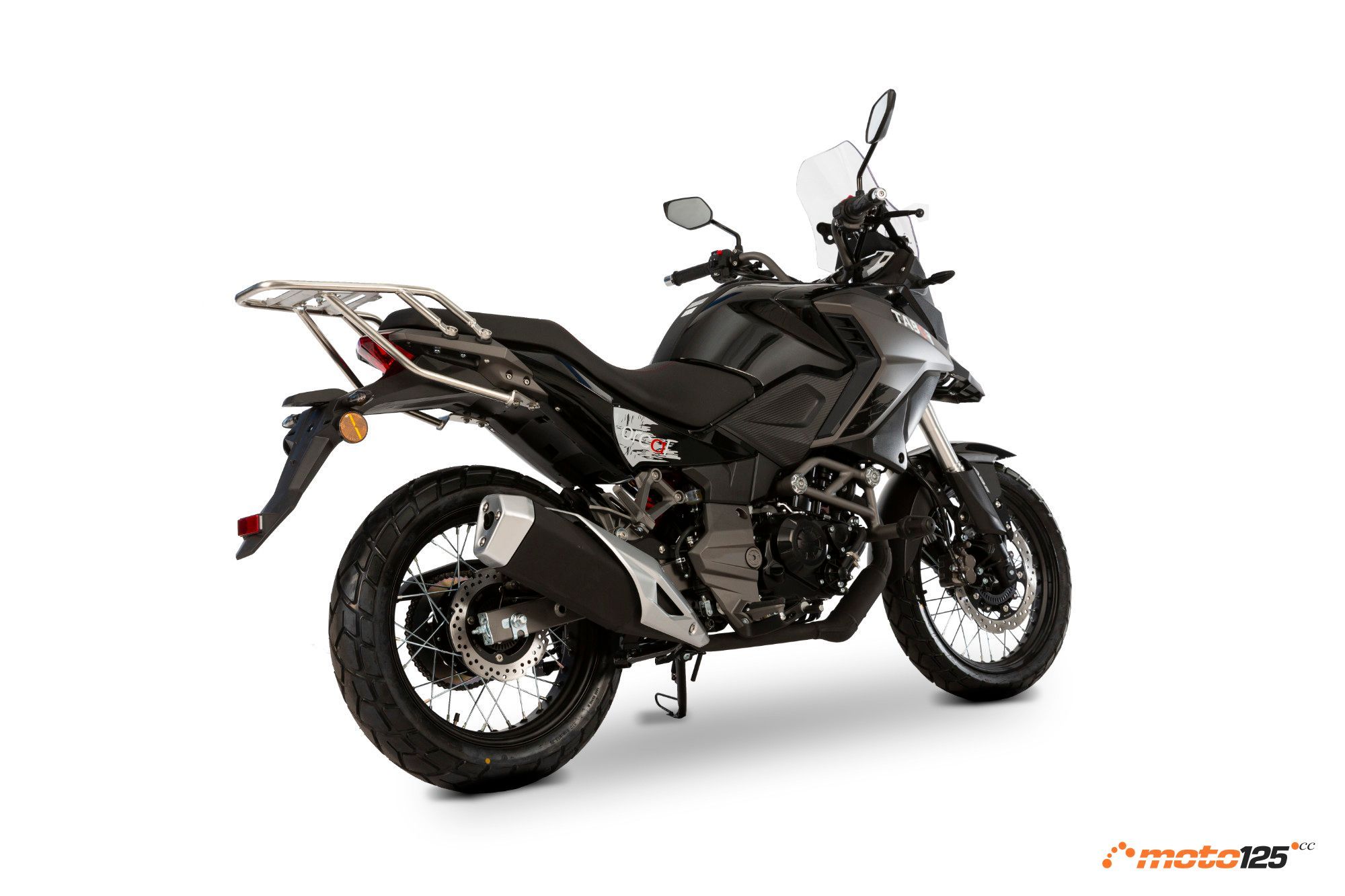 Orcal Tabor 125 negra detalle